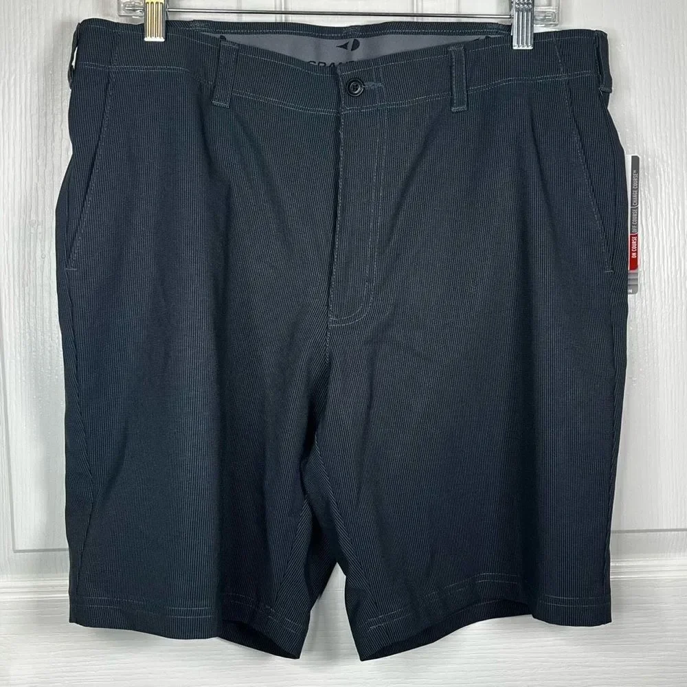 Grand Slam Performance Gray Golf Shorts Sz 36 NWT Dry Wick UPF 50 Sports